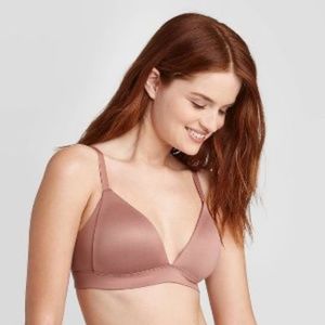 Women's Lightly Lined Wirefree Lounge Bra - Auden™ 38D Mauve